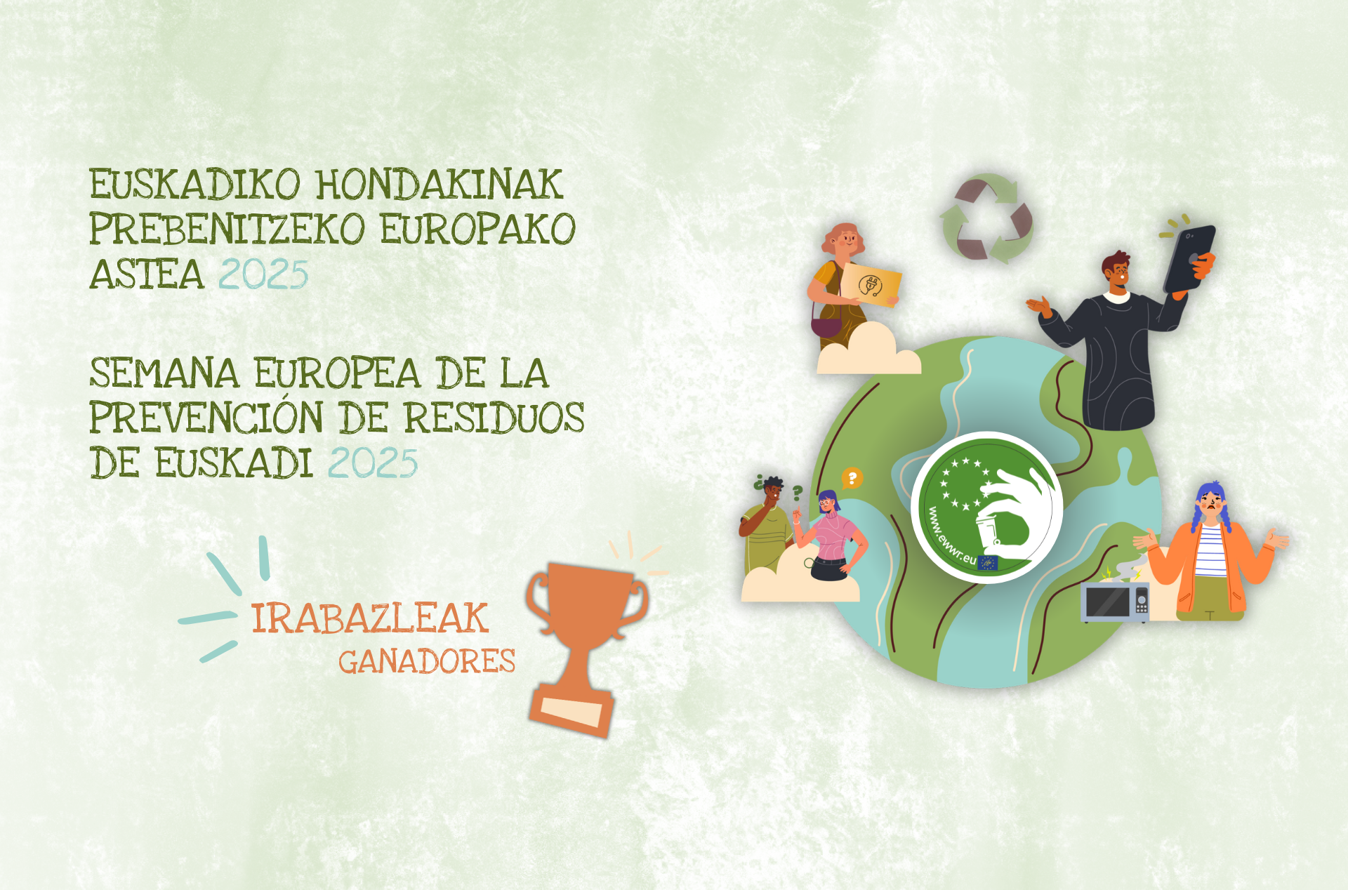 La Diputación Foral de Álava, la empresa Gamesa Gearbox, el barco museo Mater y el centro de FP Mendizabala de Gasteiz, ganadores en Euskadi de los premios de la Semana Europea de Prevención de Residuos 2025