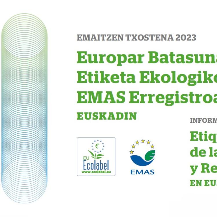 La etiqueta ecológica de la Unión Europea y las organizaciones con registro EMAS consolidan su crecimiento en Euskadi