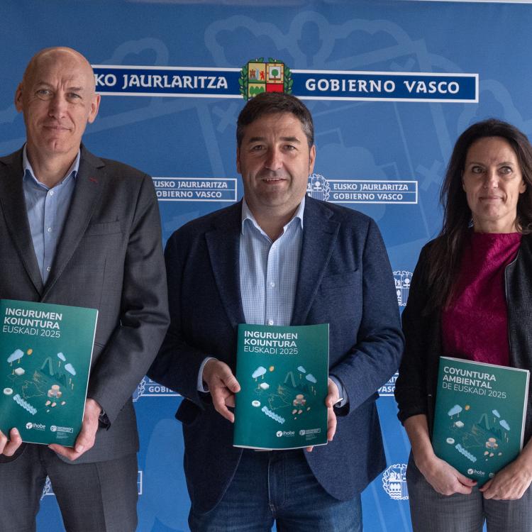 El informe de Coyuntura Ambiental de Euskadi muestra en 2025 avances en aire y descarbonización, y señala retos en agua y biodiversidad