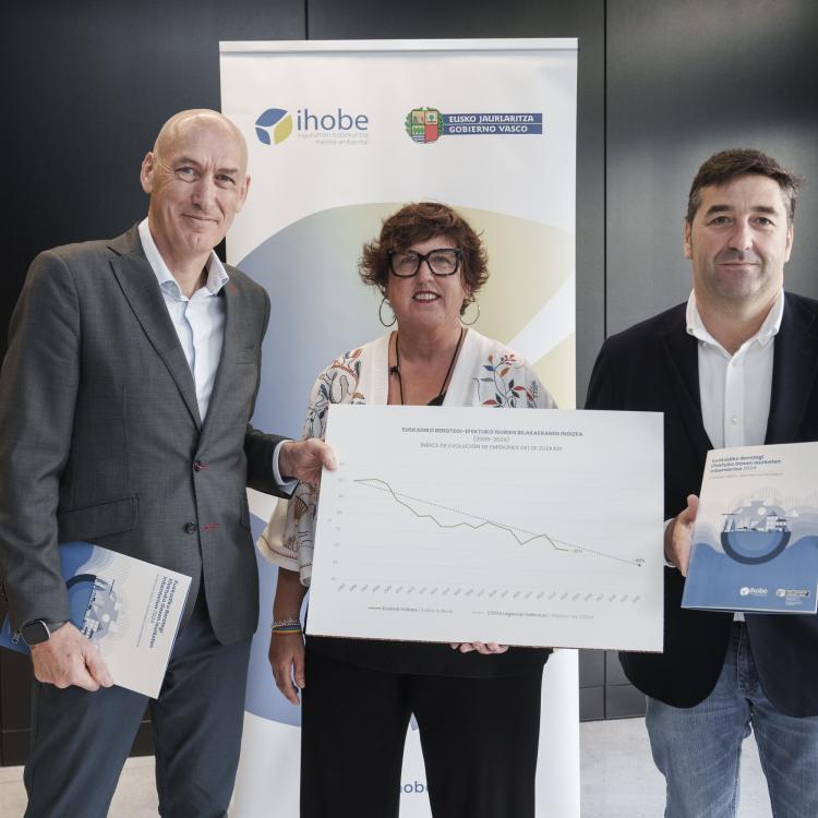 Euskadi reduce sus emisiones un 38% desde 2005 y consolida la senda hacia la neutralidad climática
